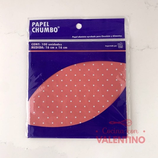 Papel Chumbo Diseño - 16x16 - 100 Un