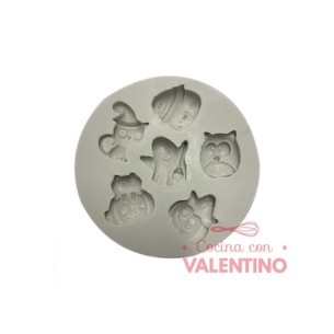 Molde Flexible Figuras Halloween 6-9 Un