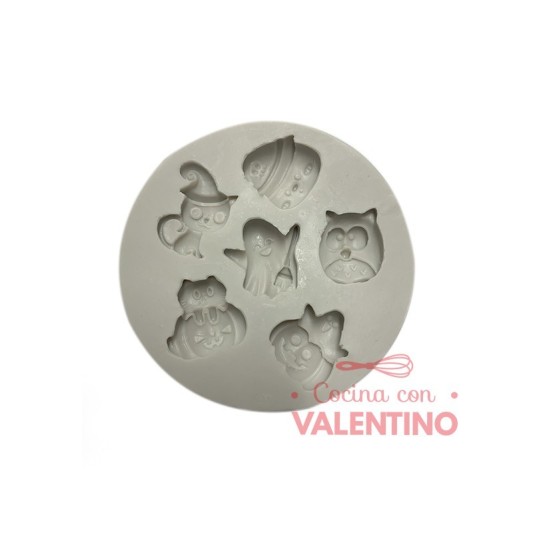 Molde Flexible Figuras Halloween 6-9 Un