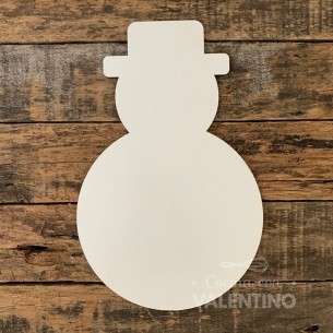 Base Fibro Plus Muñeco de Nieve Blanca 24 Cm