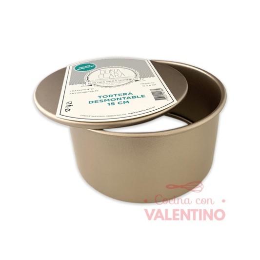 Molde Doña Clara Tortera Desmontable Rose Gold 15 x 8 Cm