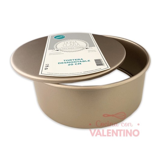 Molde Doña Clara Tortera Desmontable Rose Gold 20x 8 Cm