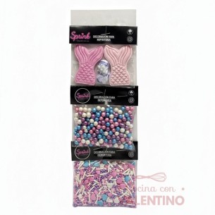 Blister Perlas + Brillos + Sprinkles Sirenas