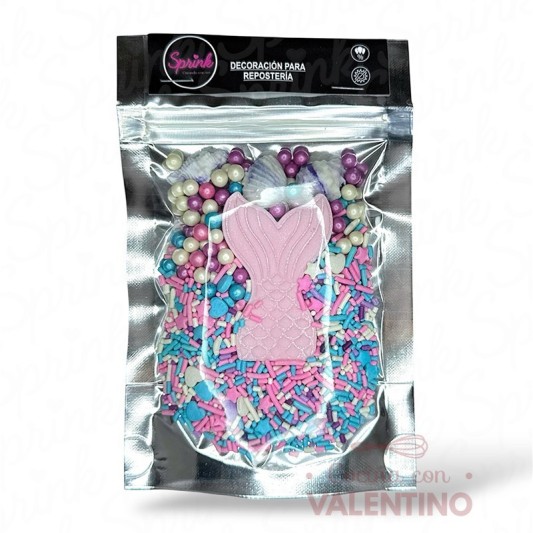 Mix Sprinkles + Forma Sirenas - 100 Grs