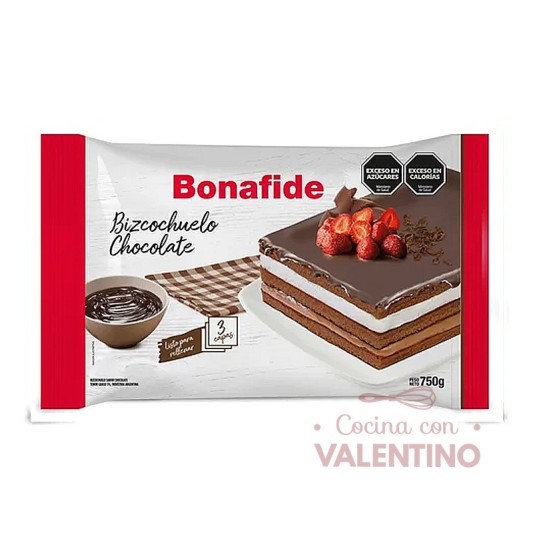Bizcochuelo Bonafide Chocolate - 750 Grs