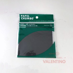 Papel Chumbo Liso - 12x12 - 100 Un