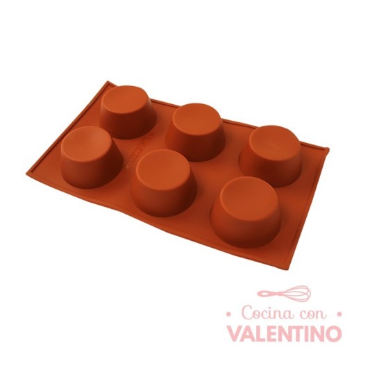 Molde Sil. Muffins 6u 30x17.5x3.5