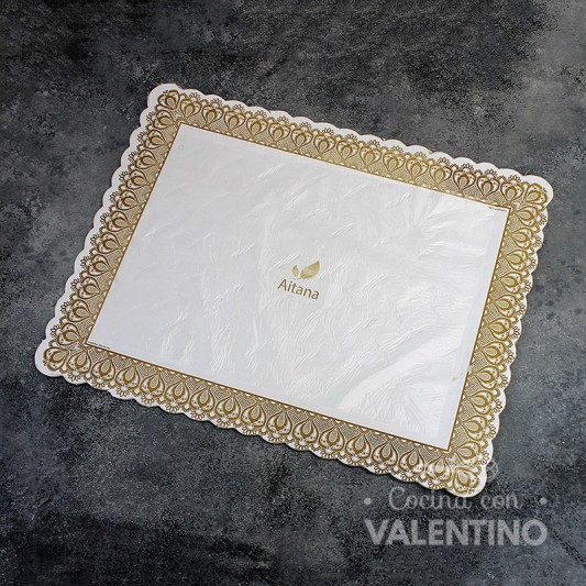 Bandeja Carton con Folen Rectangular (medida 34x44cm)
