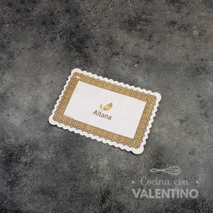 Bandeja Carton con Folen Rectangular (medida 14x21cm)