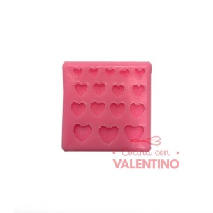 Molde Flexible Corazon - 16 Un