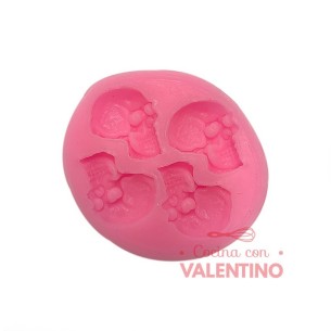Molde Flexible Calavera - 4 Un