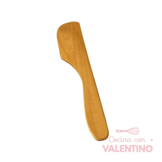 Espatula Madera Para Reposteria Punta Redonda