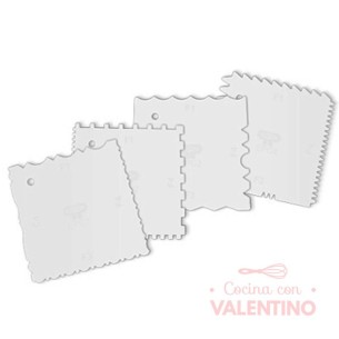 Rasqueta Plastica Parpen Peine - 4 Un