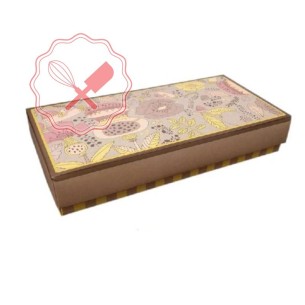 Caja Bombon Rect Mediano Deco 22x11x3.5 cm