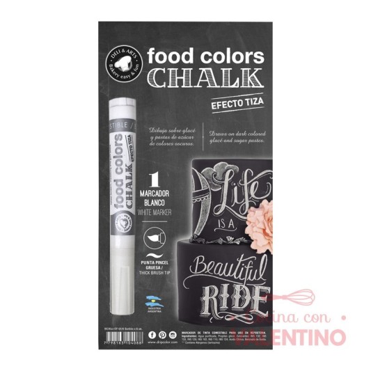 Marcador Comestible Food Color Efecto Tiza
