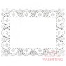 Blonda Calada Blanca Rect. (medida 21x27cm)