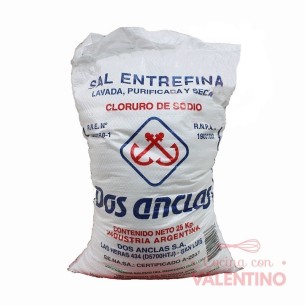 Sal Dos Anclas Entrefina - 25 Kg