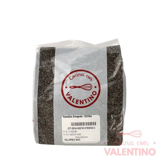 Semillas Amapola - 250 Grs