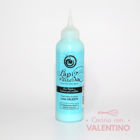 Lapiz PastelAR Glase con Pico - Celeste