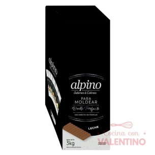 Baño de Moldeo Alpino Tableta Leche - 500 Grs - Pack 6 Un