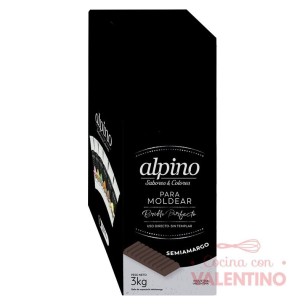 Baño de Moldeo Alpino Tableta Semiamargo - 500 Grs - Pack 6 Un
