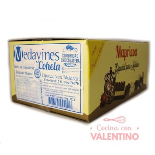 Baño de Moldeo Mapricoa Medayines Blanco - 1kg - Pack 3 Un