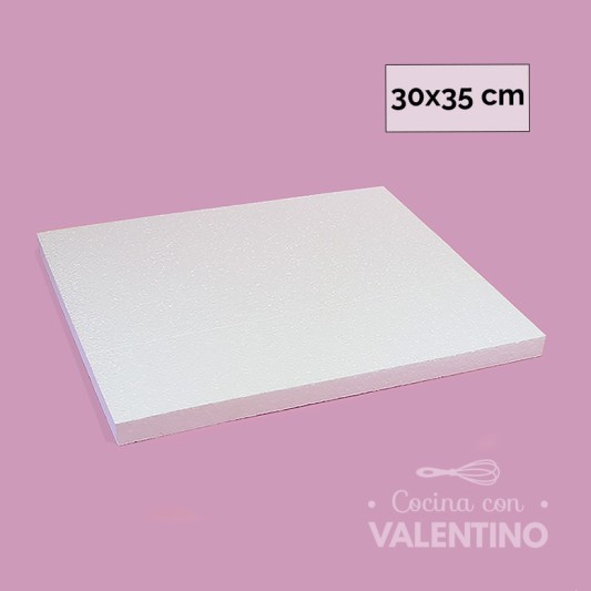 Bandeja Telgopor Rectangular Alto 2 (medida 30x40cm)