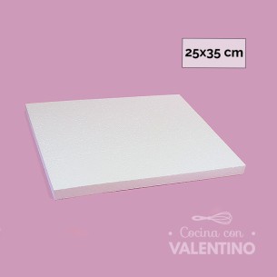 Bandeja Telgopor Rectangular Alto 2 (medida 25x35cm)
