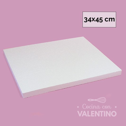 Bandeja Telgopor Rectangular Alto 2 (medida 34x45cm)