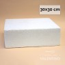 Torta Falsa Telgopor Cuadrada Alto 10 CM (medida 30x30cm)