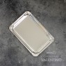 Plato Bandeja Carton Plateado (medida 22x28cm)