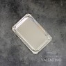 Plato Bandeja Carton Plateado (medida 18x24cm)