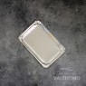 Plato Bandeja Carton Plateado (medida 14x21cm)