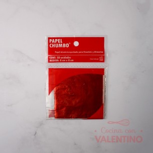 Papel Chumbo Liso - 50 Un (medida 8x8cm)