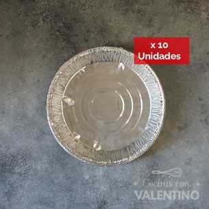 Plato Aluminio Descartable P23 - 1 Un (bulto Pack 10 Un.)