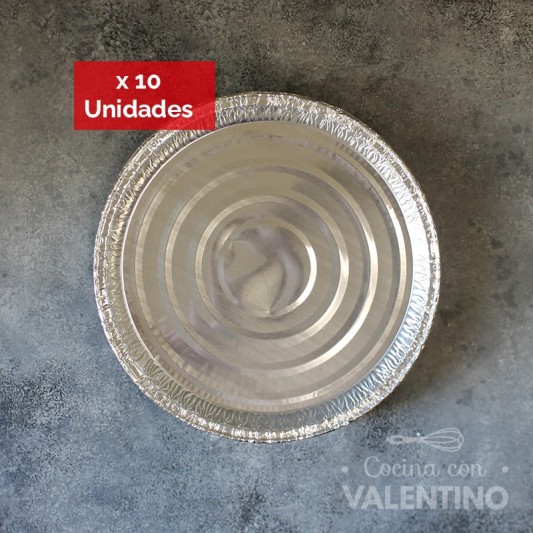Plato Aluminio Descartable P30 - 1 Un (bulto Pack 10 Un.)
