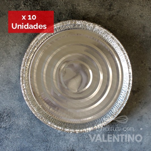 Plato Aluminio Descartable P33 - 1 Un (bulto Pack 10 Un.)