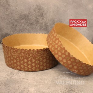 Molde Bizcochuelo Papel N° 18 - 1 Un (bulto Pack 10 Un.)