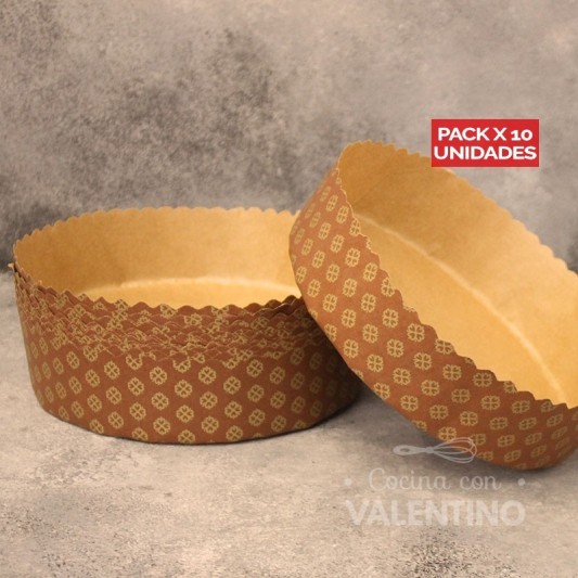 Molde Bizcochuelo Papel N° 18 - 1 Un (bulto Pack 10 Un.)