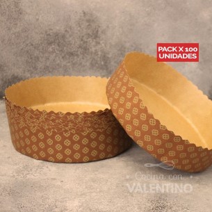 Molde Bizcochuelo Papel N° 18 - 1 Un (bulto Pack 100 Un.)