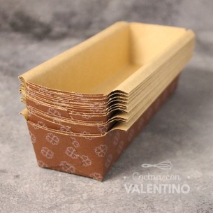 Molde Budin Papel 180x80x60 - 500 Grs - 1 Un (bulto Pack 10 Un.)