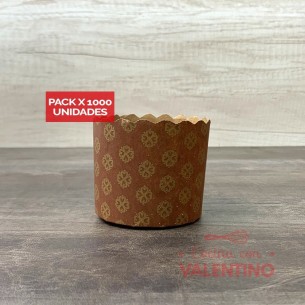 Molde Pan Dulce Papel 250 Grs - 1 Un (bulto Pack 1000U)