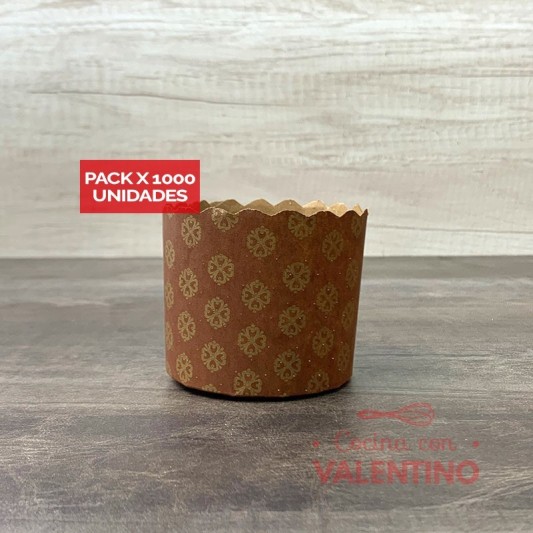 Molde Pan Dulce Papel 250 Grs - 1 Un (bulto Pack 1000U)