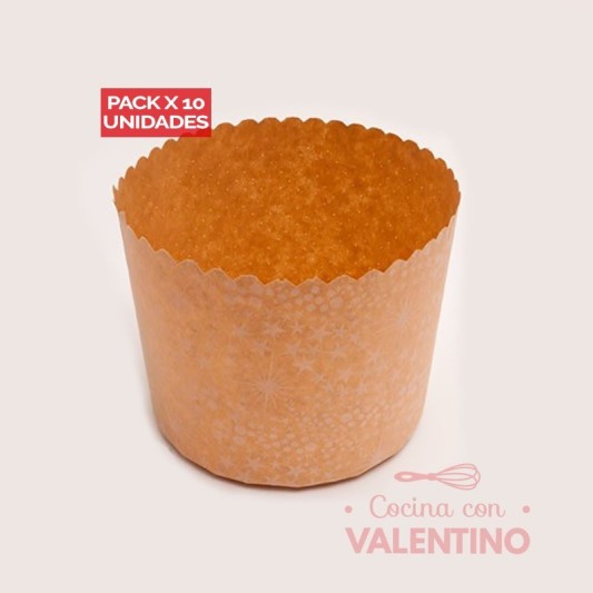 Molde Pan Dulce Papel 1 Kg - 1 Un (bulto Pack 10 Un.)
