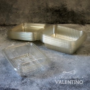 Estuche Tapa Bisagra Rectangular - 500Grs - 1 Un (bulto Pack 10 Un.)