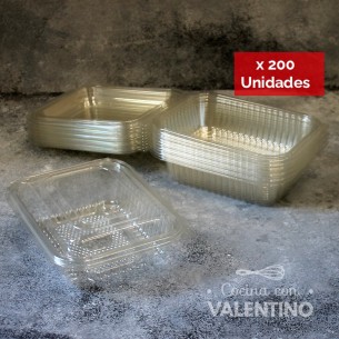 Estuche Tapa Bisagra Rectangular - 500Grs - 1 Un (bulto Bulto 200 U)