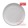 Plato Bandeja Carton Gris N°16 33 Cm - 1 Un (bulto Pack 10 Un.)