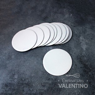 Disco Carton Alprin Blanco 12 Cm (bulto Pack 10 Un.)