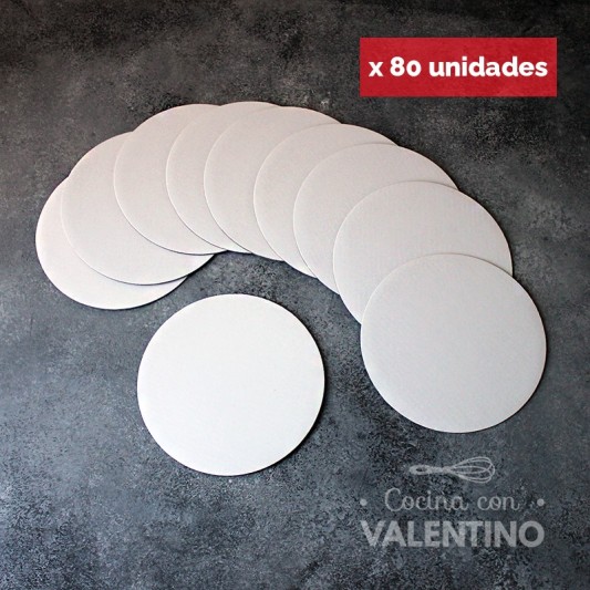Disco Carton Alprin Blanco 14 Cm (bulto Pack 80 Un.)