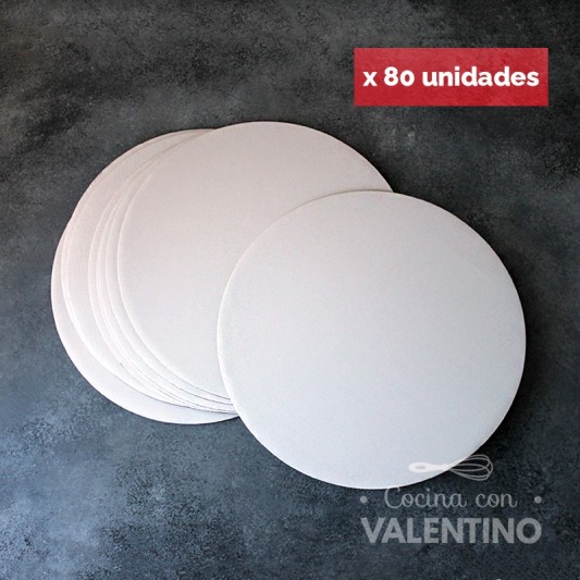 Disco Carton Alprin Blanco 26 Cm (bulto Pack 80 Un.)